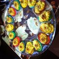 khadebee's cooksnap of when they made deviled eggs.