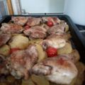 Istvánné Vaskó Cooksnap-ja, amikor elkészítette a(z) Sült csirkecomb, hagymás krumpli ágyon receptet.