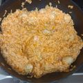El cooksnap de Nerea cuando hizo Arroz con salchichas.