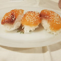 El cooksnap de Triz Moreno cuando hizo Nigiri de salmón ahumado.