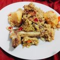El cooksnap de Paula Hinke Nutrición cuando hizo Arroz verde con pollo.