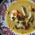 El cooksnap de Arianne cuando hizo Tom Yam Kung - sopa de langostinos y leche de coco.