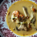 El cooksnap de Arianne cuando hizo Tom Yam Kung - sopa de langostinos y leche de coco.