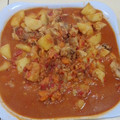 El cooksnap de Nestor cuando hizo Estofado de papas y pollo.