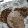 El cooksnap de Roxana Sosa cuando hizo Peceto relleno con papas rosty.