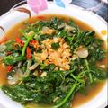 Cooksnap dari Mega Fitrah untuk resep TUMIS BAYAM Bawang putih berkecap