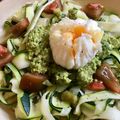 El cooksnap de Irene-Guirao cuando hizo Espaguetis de calabacín con pesto de aguacate.