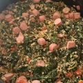 El cooksnap de Enrique Miguel Carnicero cuando hizo Huevos con espinaca.