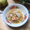 Cooksnap của Quỳnh Nguyễn khi họ làm theo món Mì Ý Tôm Sốt Bơ Tỏi