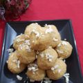 Lipika Das's cooksnap of when they made Besan sooji Ladoos.