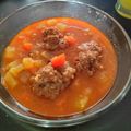 El cooksnap de Andrea Ortiz cuando hizo Albóndigas de carne molida con papas.