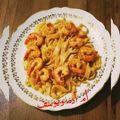 صورة من 🍓🍓أم آدم ويوسف💚وصفات أمي الغالية، شاركها بعد تجربة وصفة مكرونة ألفريدو بالجمبري "القريدس"