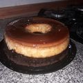 El cooksnap de Noelia Delgado cuando hizo Chocoflan (pastel imposible).