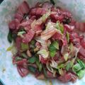 王詠仁 的 臘肉炒蒜苗 cooksnap