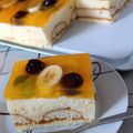 Magyarné Nyírő Kati Cooksnap-ja, amikor elkészítette a(z) Sütés nélküli gyümölcsös, vaníliáskrémes receptet.