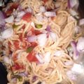 AnmishaRath का कुकस्नैप जब उन्होंने ऑयल फ्री हक्का नूडल्स (Oil free hakka noodles recipe in hindi) बनाया था।