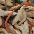 El cooksnap de Delia cuando hizo Tiras de pechuga de pollo con zanahoria y calabacin.