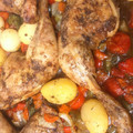 El cooksnap de Marvi cuando hizo Pollo al horno con patatas y verduras.