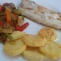 El cooksnap de Paula cuando hizo Lubina al horno con verduras asadas.