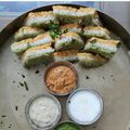 Richa Shahpatel's cooksnap of when they made તિરંગી ઢોકળા પોપસ્ટીક (Tirangi Dhokla recipe in Gujarati).