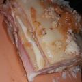 El cooksnap de Yamila Diaz cuando hizo Lasaña de pollo jamón y queso.