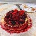 El cooksnap de Yolanda Pérez cuando hizo Tarta cremosa de queso con frutos rojos.