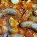 El cooksnap de Diego Abramenko cuando hizo Chorizos a la portuguesa.