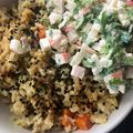 El cooksnap de Andrea dlrg cuando hizo Arroz Yakimeshi con salsa Tampico.