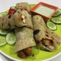 Sajida Perveen 786's cooksnap of when they made Boti paratha roll.
