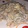 El cooksnap de Sabina Romero cuando hizo Gulas, con gambas, huevo y patatas fritas.