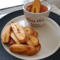 El cooksnap de Mónica Glz cuando hizo Tajaditas de plátano verde.