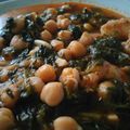 El cooksnap de manuel cuando hizo Garbanzos con espinacas y gambas.