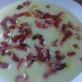 El cooksnap de Manuel Castilleja cuando hizo Crema de calabacín con trocitos de jamón.