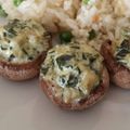 dorka429 Cooksnap-ja, amikor elkészítette a(z) Spenótos sült gombafej receptet.