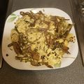 El cooksnap de Juan Ramon Lorenzo cuando hizo Revuelto de espárragos, setas y ajetes.