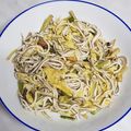 El cooksnap de miguel Villalba cuando hizo Gulas con ajos frescos.