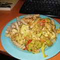 El cooksnap de Francisco Ossa Echeverría cuando hizo Fideos con verduras salteadas y pollo.