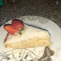 El cooksnap de Laura Casellas Esplugas cuando hizo Bizcocho de leche de coco y Maizena con almíbar de licor de coco.