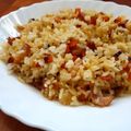 El cooksnap de Veronica cuando hizo Arroz asiático.