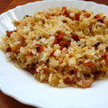El cooksnap de Veronica cuando hizo Arroz asiático.