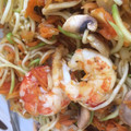 El cooksnap de Fátima M.M cuando hizo Tallarines de calabacín con gambas.