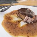 Domenico Macrì's cooksnap of when they made Greek braised pork with beer, mustard and orange sauce.