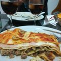 El cooksnap de Majo Reynoso cuando hizo Lasaña de pollo, carne y jamón y queso.
