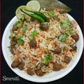 Smruti Rana's cooksnap of when they made Shahi Soya /Nutrela Pulao.