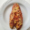 El cooksnap de Ariadna cuando hizo Pizza de berenjena con carne🍆🍕.