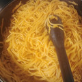 El cooksnap de Rocio Torres cuando hizo Spaghetti en salsa de pimiento rojo.