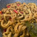 Cooksnap dari Eka Ernawati Subandrio untuk resep Usus ayam bumbu kuning daun kemangi