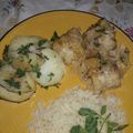 El cooksnap de Ruby Caasillas cuando hizo Bacalao con vino blanco.