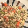 蘇珵 的 紅蘿蔔丁培根青花菜炒飯 cooksnap