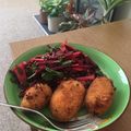 Niall Twomey's cooksnap of when they made Croquetas from Roast Chicken.